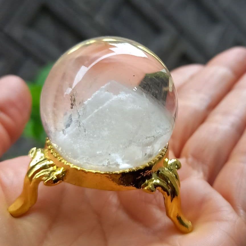 ファントムクォーツ★幻影水晶 丸玉★天然石★B