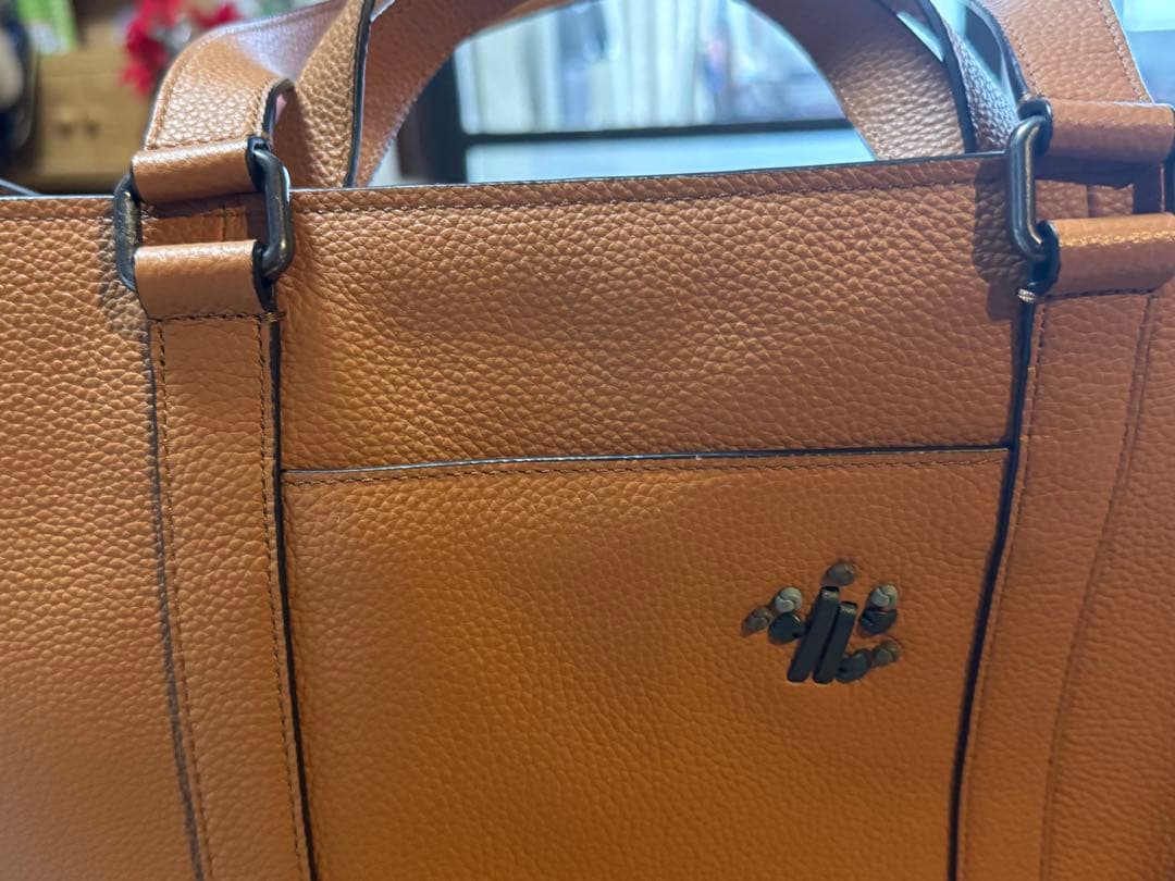 COACH ブラウン 2ウェイトートバッグ 刺繍デザイン　値下げしました