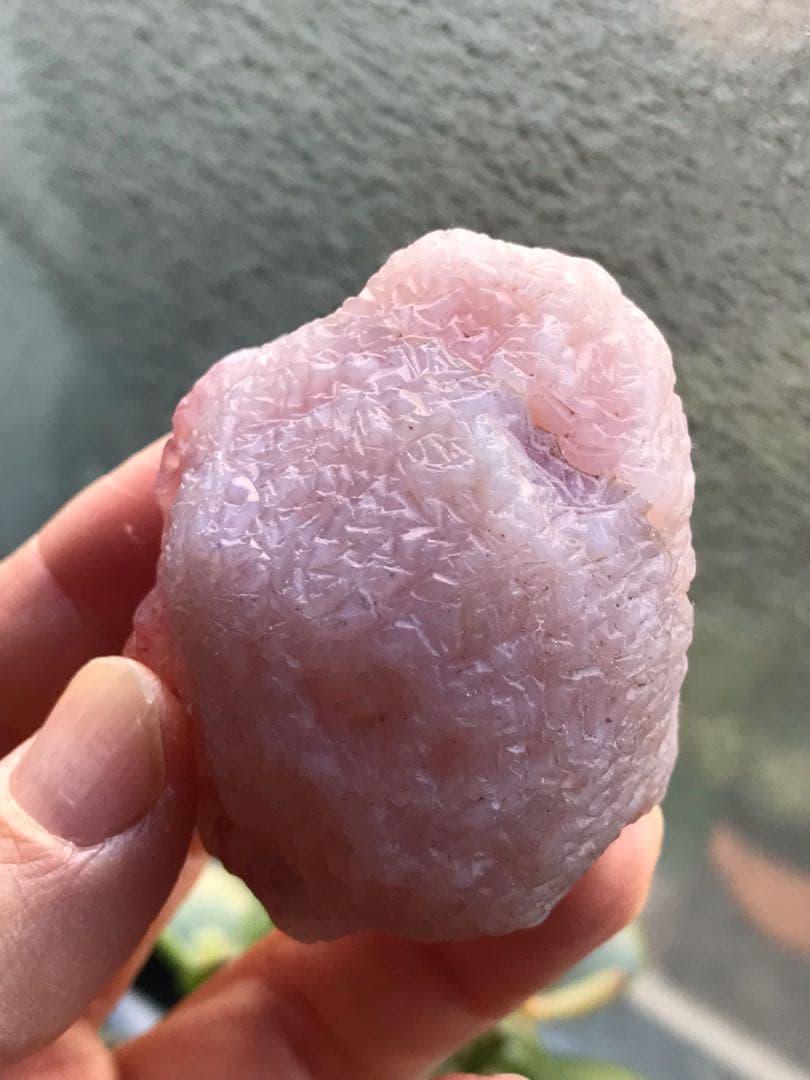 ゴビ石−1443 ゴビ瑪瑙　大粒 原石　ピンク