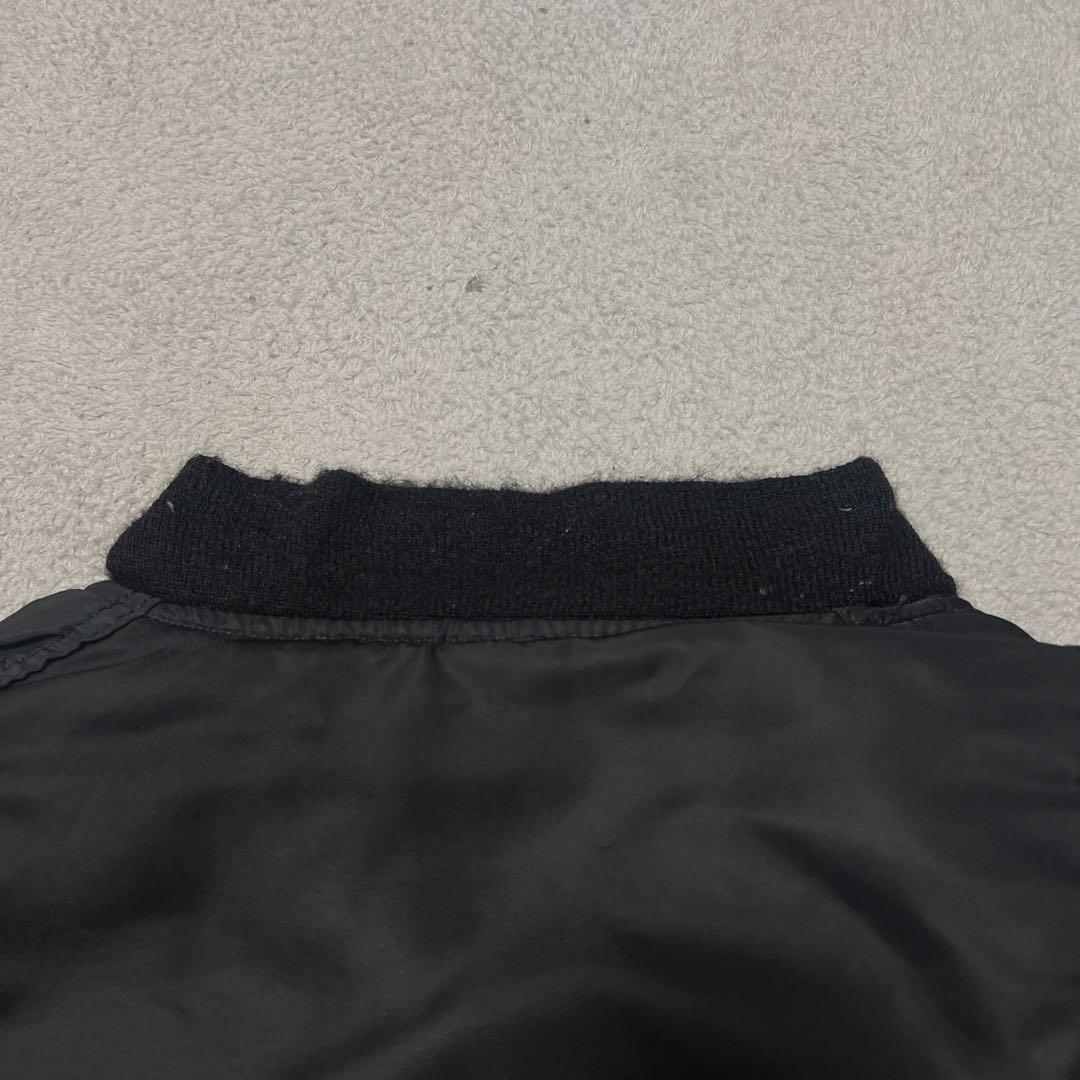 90s ALPHA ビンテージフライトジャケット　MA1 USA製 ブラック