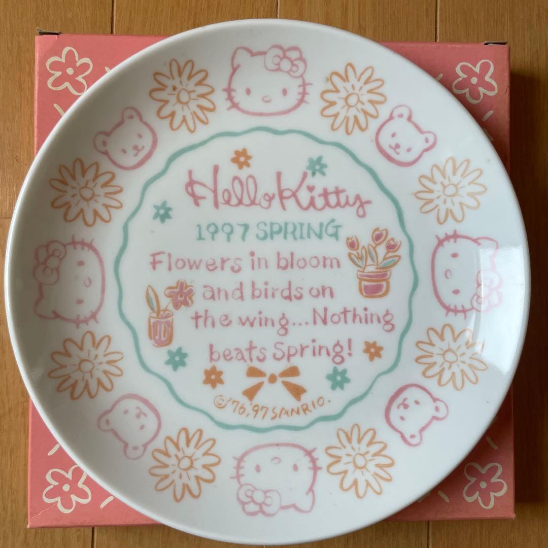 ハローキティ プレート 3枚セット サンリオ　1997音楽モチーフ 未使用 箱付
