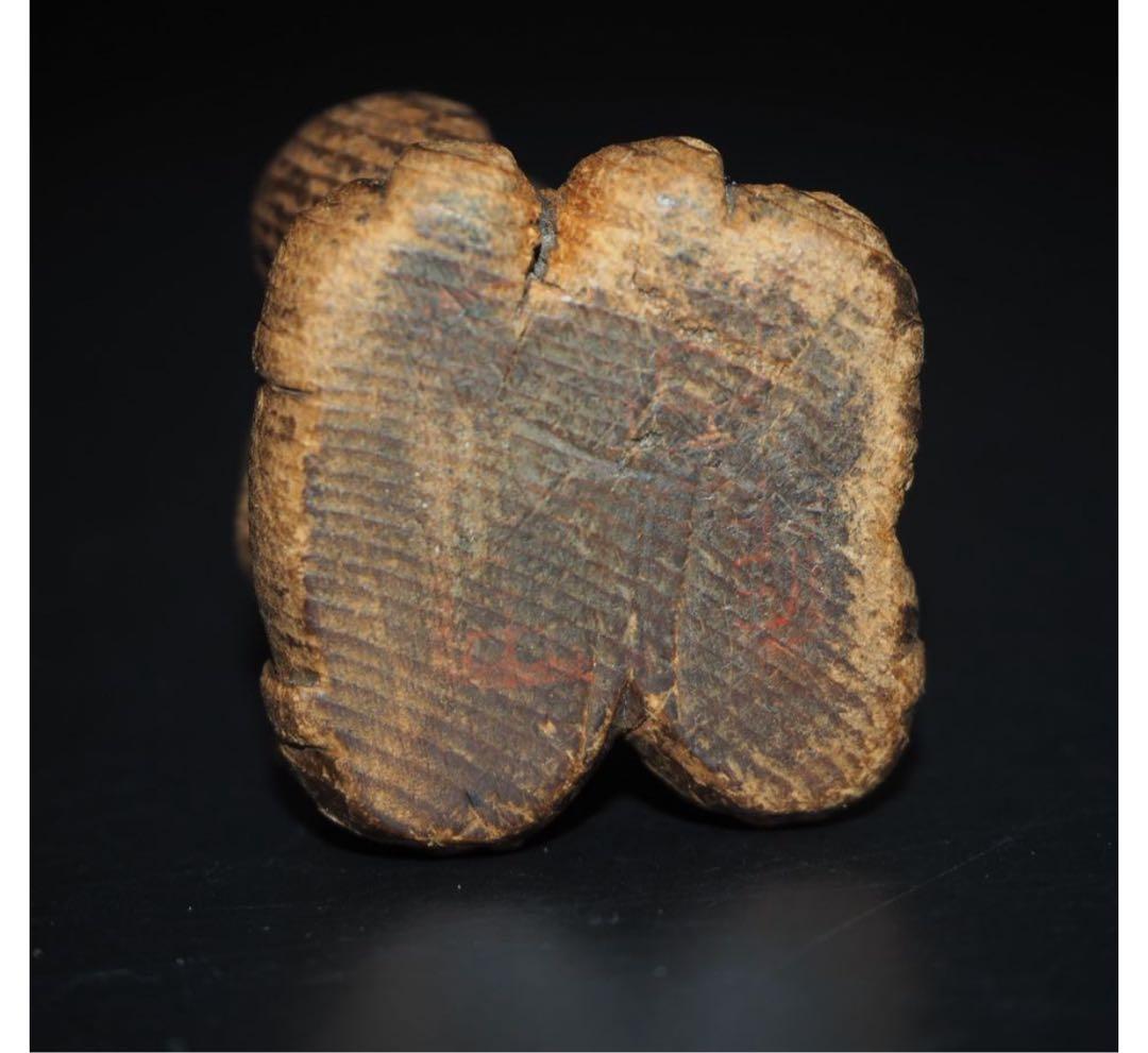 送料無料　江戸時代　提げ物　木彫り大黒様根付　高さ5ｃｍ 　仏教美術