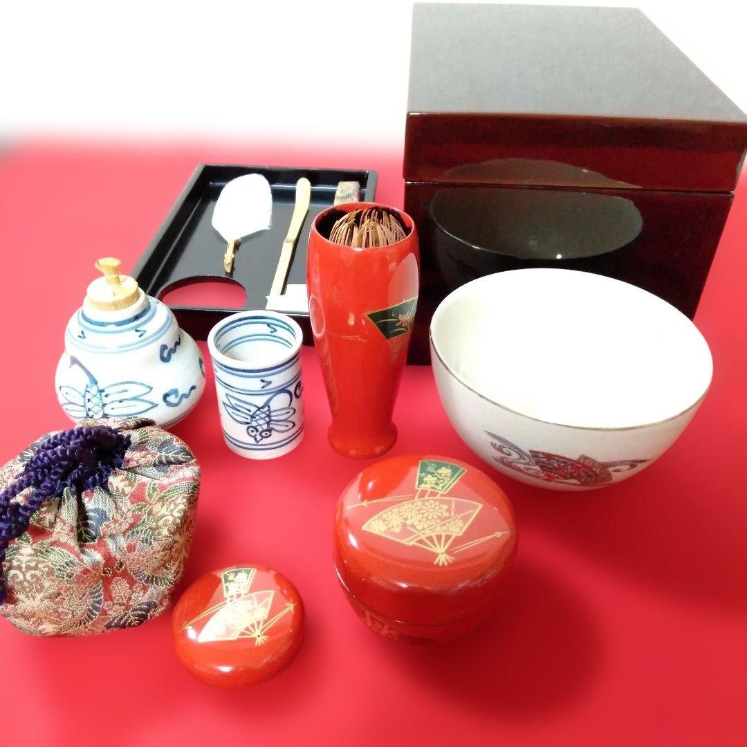 溜塗　利休茶箱