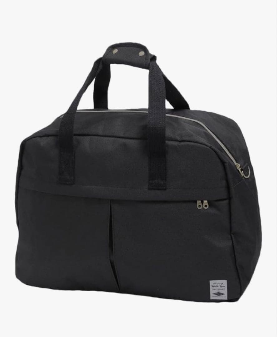 ブラック ボストンバッグ Mサイズ