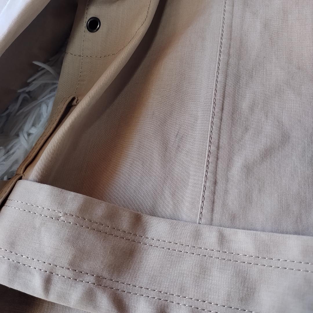 バーバリーブルーレーベル トレンチコート ベルト ハリ感 ノバチェック M ロゴ