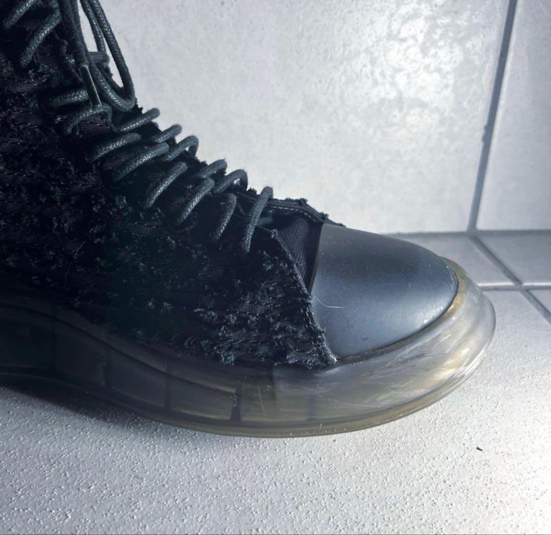 grounds 別注　スニーカー　Hi VORTEX W BLACK 黒