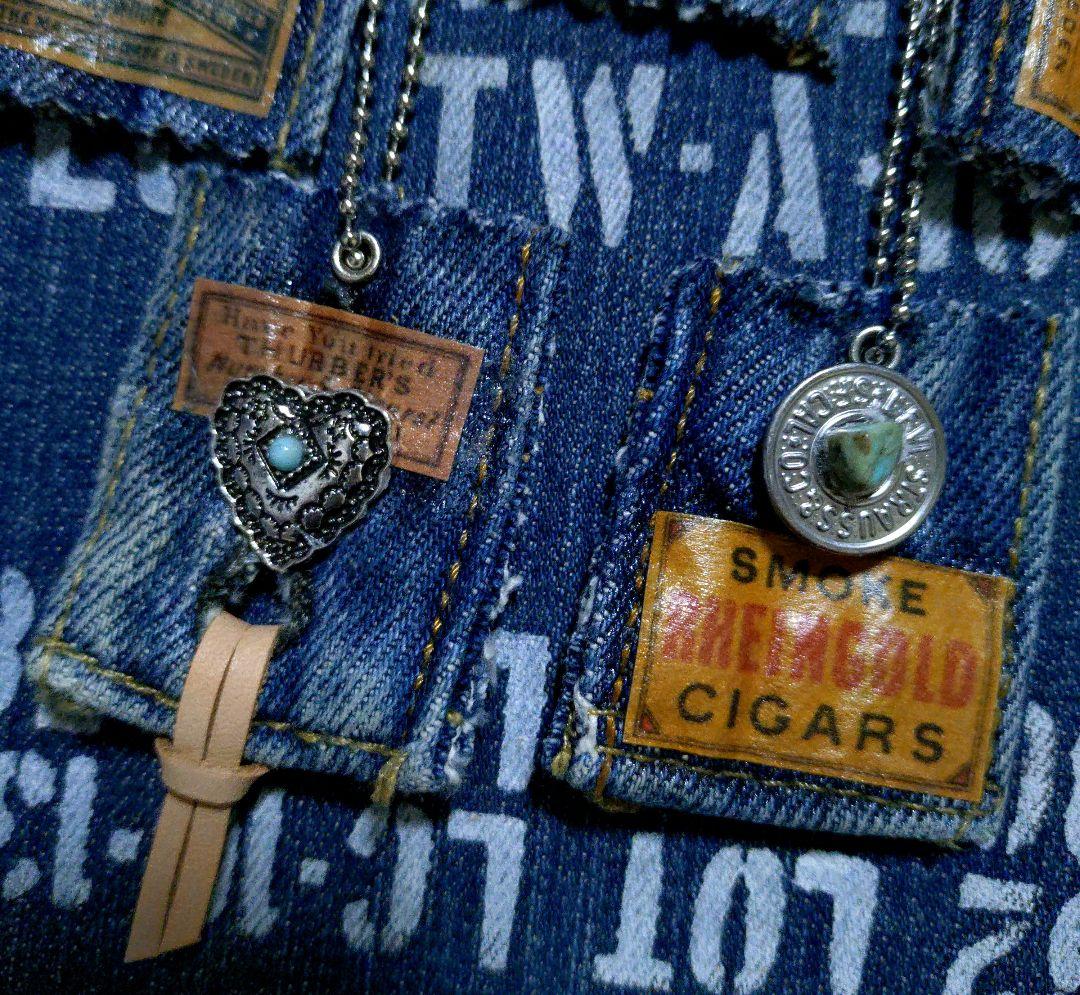 デニムリメイク☆タグチャーム☆5個セット