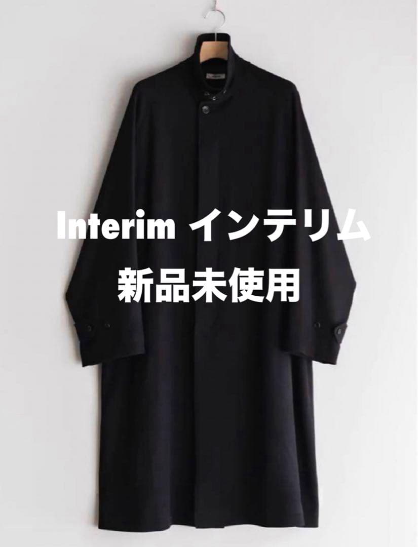 新品FLUID WOOL TRICOTINE SINGLE RAGLANCOAT