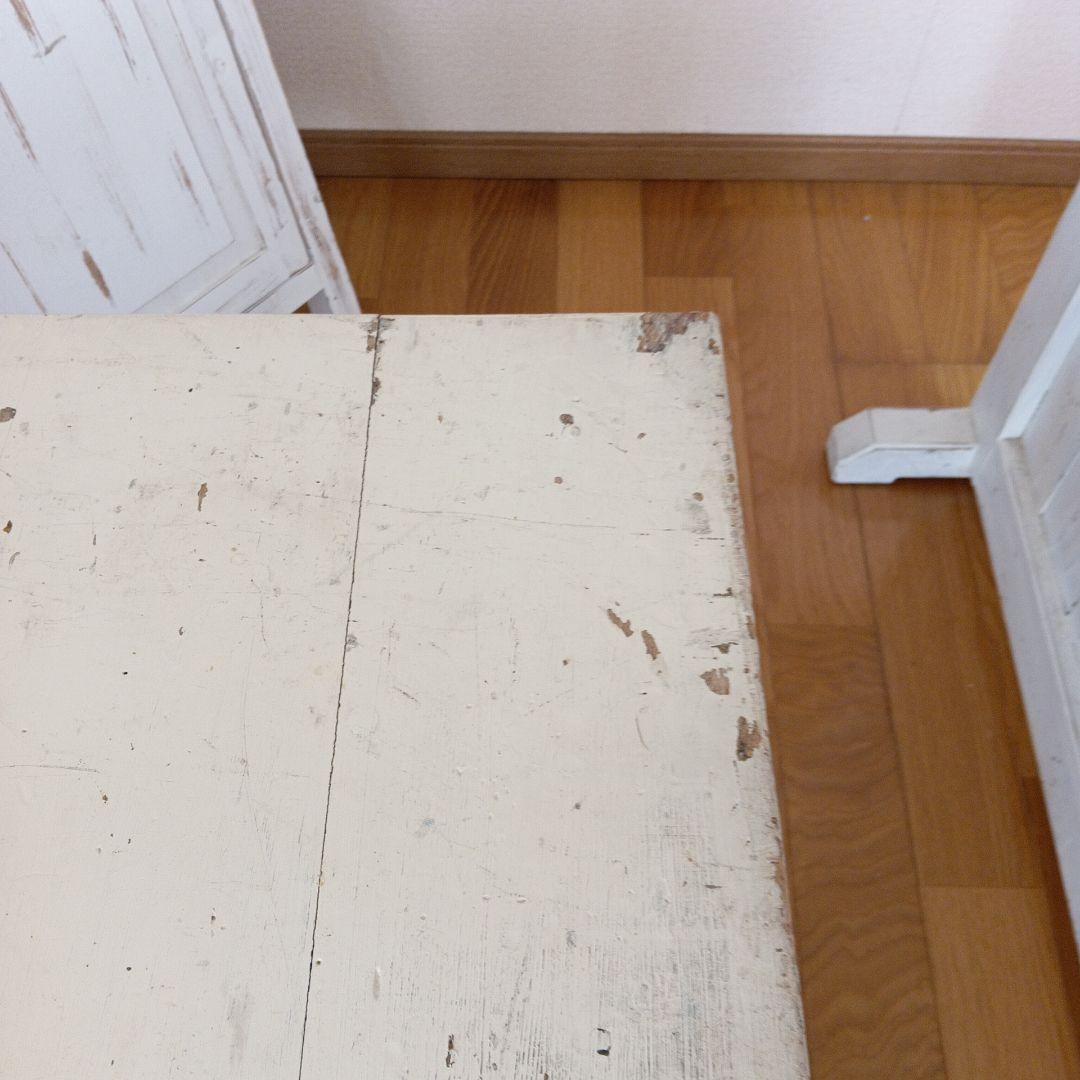 「最終価格」アンティークテーブル　ミラー　サリュ　おうち型　３点セット