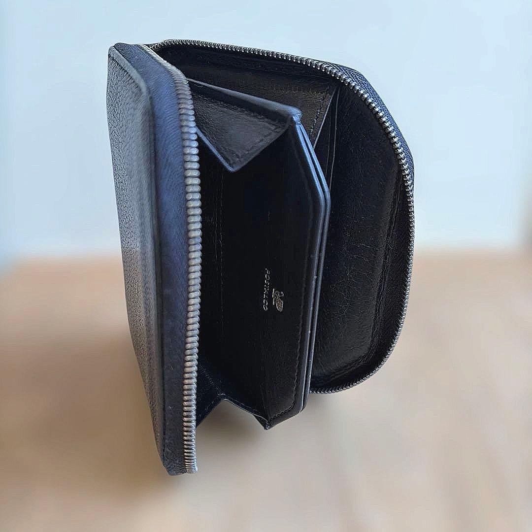 【POSTALCO】 ケトルジッパー ウォレット シン ブラック