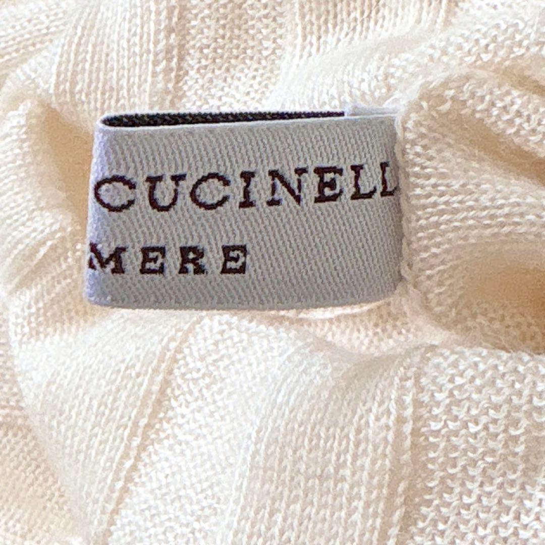 美品✨ブルネロクチネリ カシミヤ タートルネック リブニット アイボリー