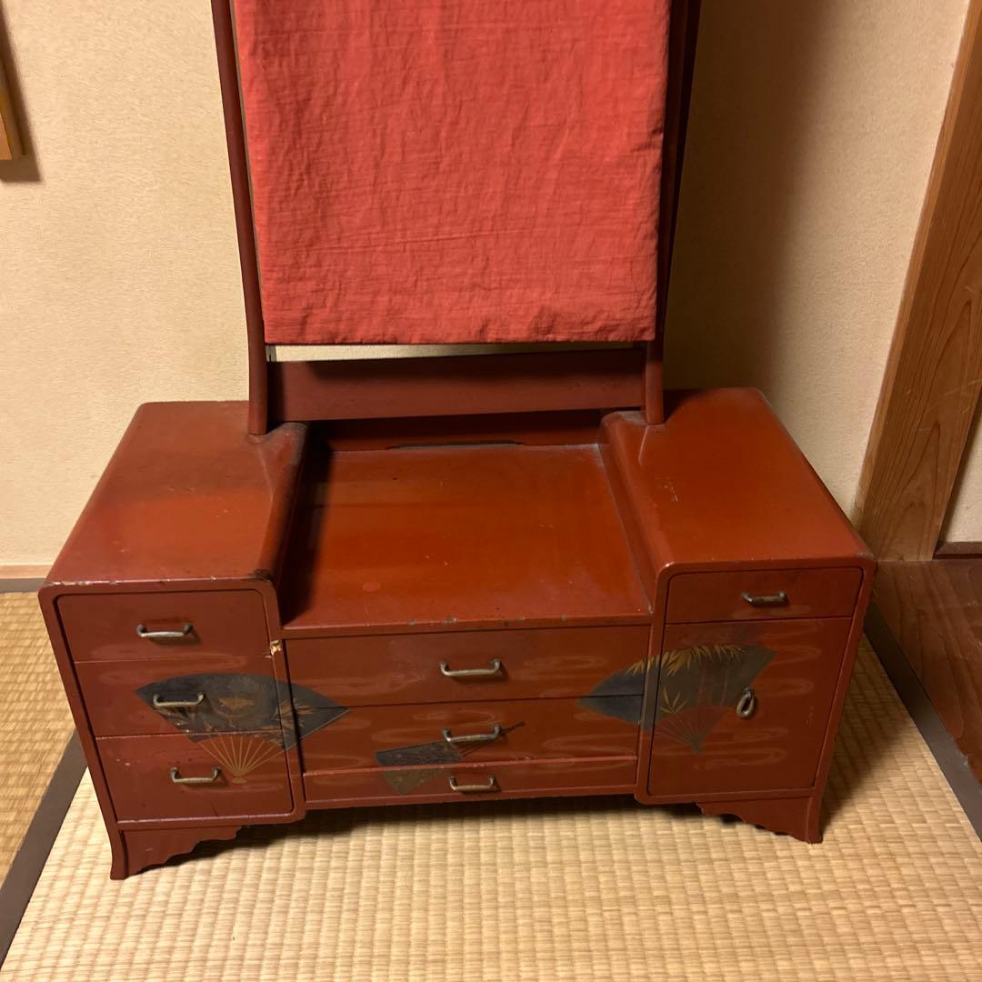 昭和レトロ鏡台　Japanese Showa Mirror