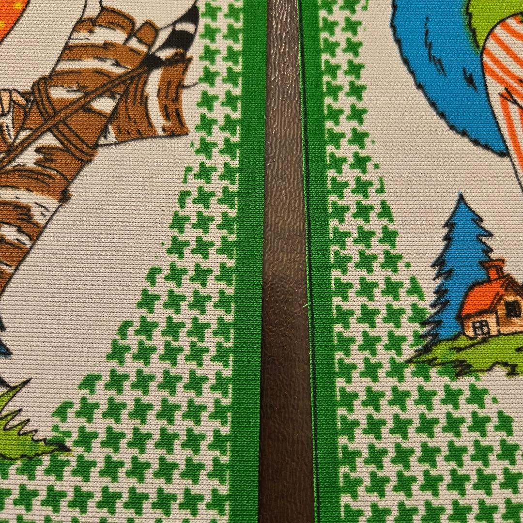 キャンディキャンディ　のれん　昭和レトロ　オレンジ系緑系　2枚セット