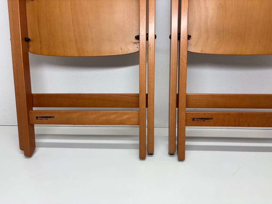 希少 FOPPAPEDRETTI 折り畳み式 チェア 2脚 フォッパぺドレッティ