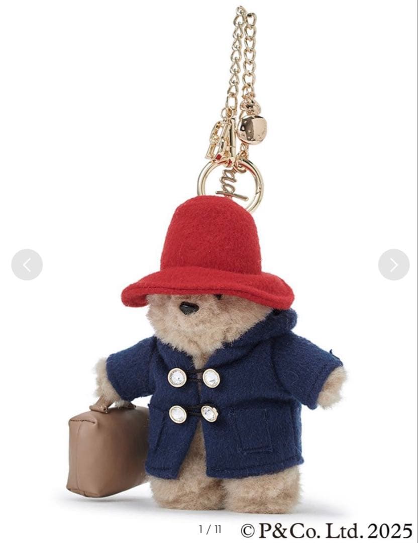 CELFORD ビジューアクセントぬいぐるみチャーム パディントン