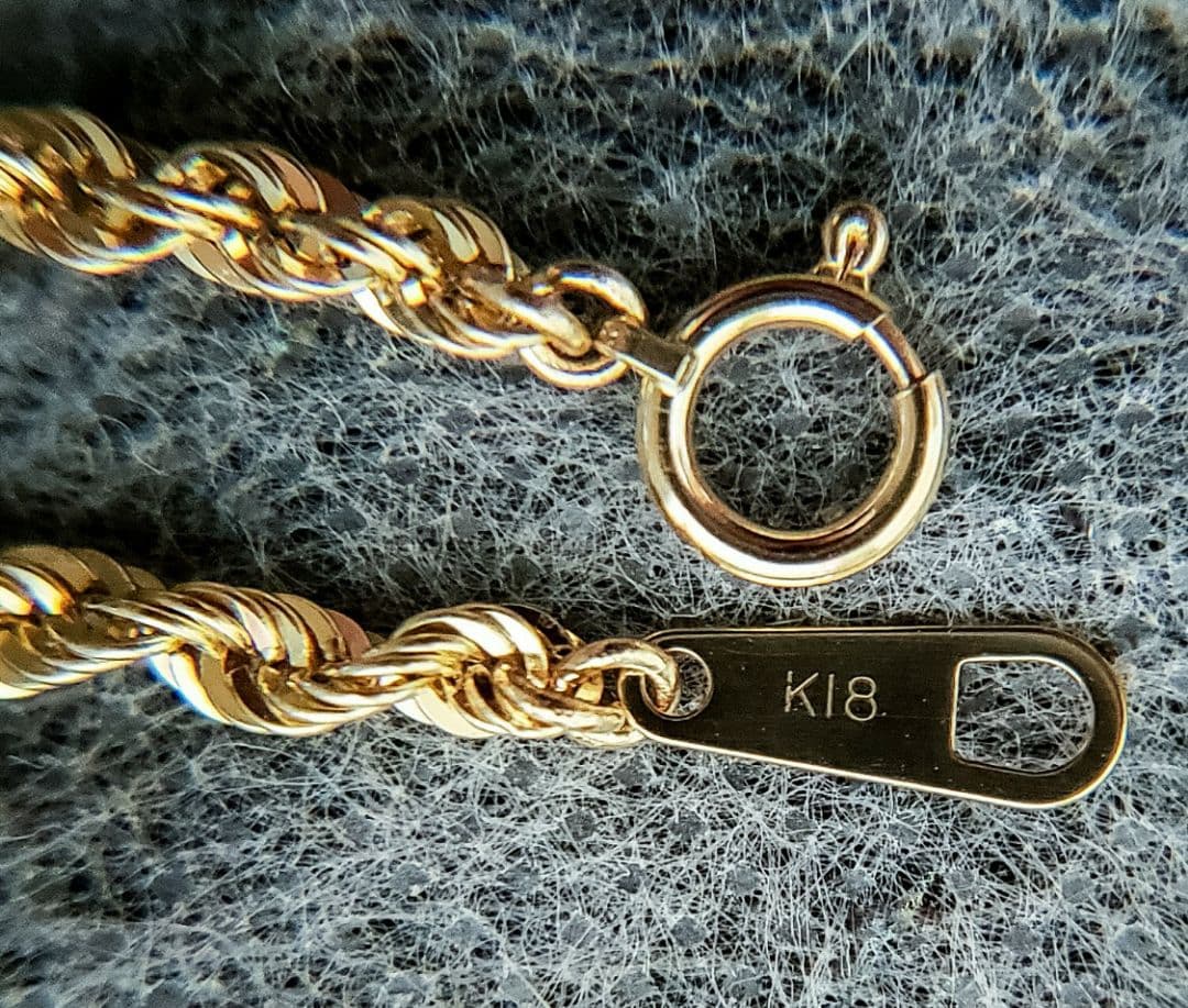 【18金 ロープチェーン 4,2g❗】新品未使用✨ ❇サンデー激安セール中‼️