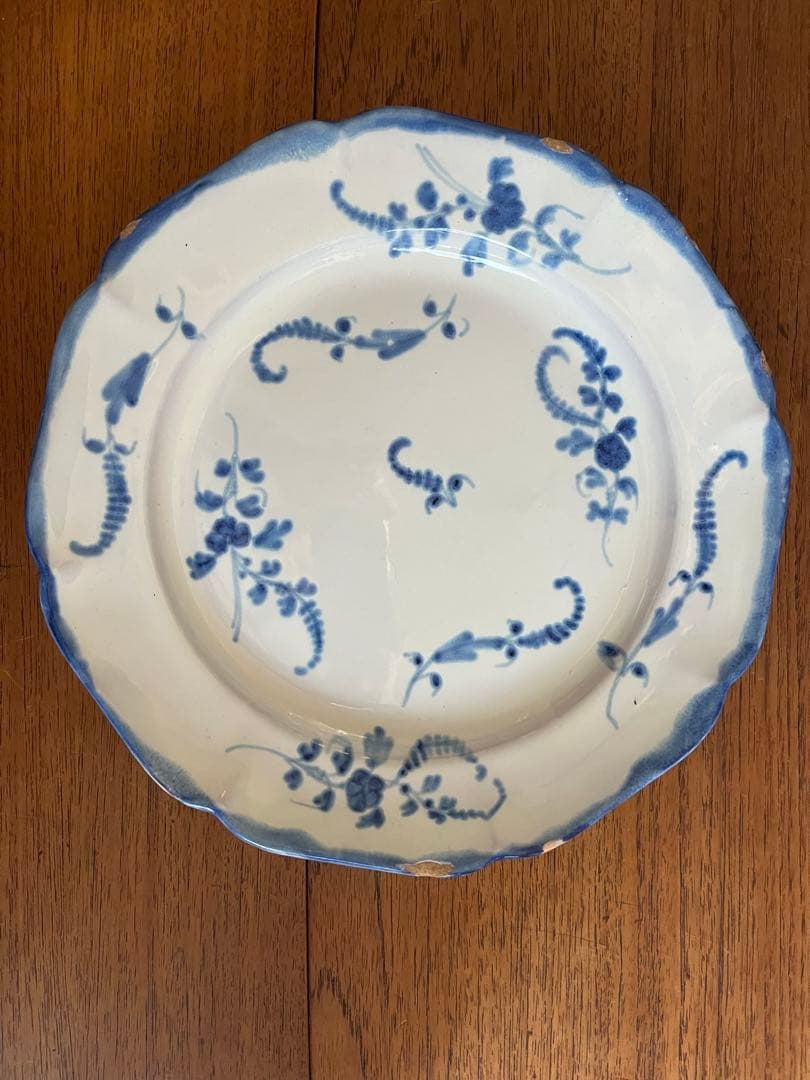 フランスアンティーク　ムスティエ　プレート