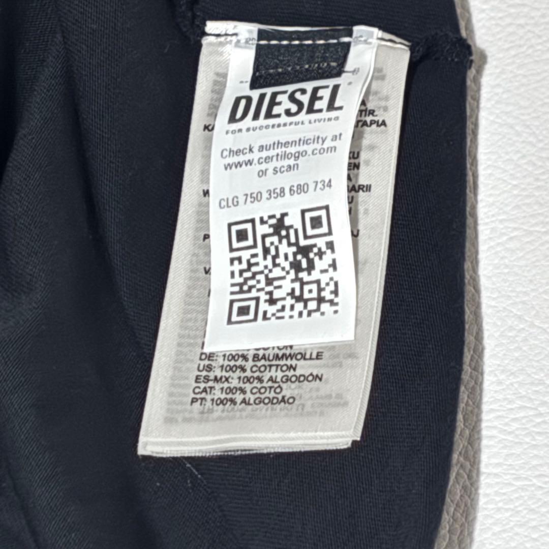 ゆ様用 ディーゼル タンクトップ オーバルD メンズ 現行 ストレッチ 黒