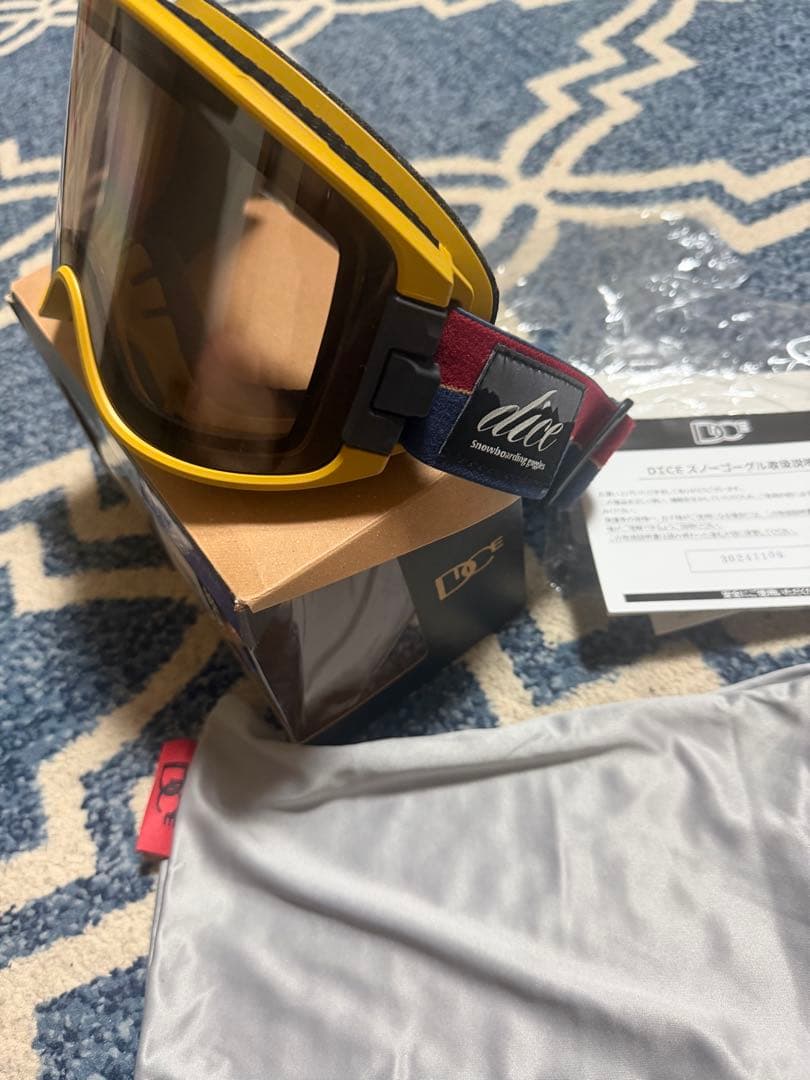 ICE BOARDING GOGGLES イエロー/ブラック　グッドマン