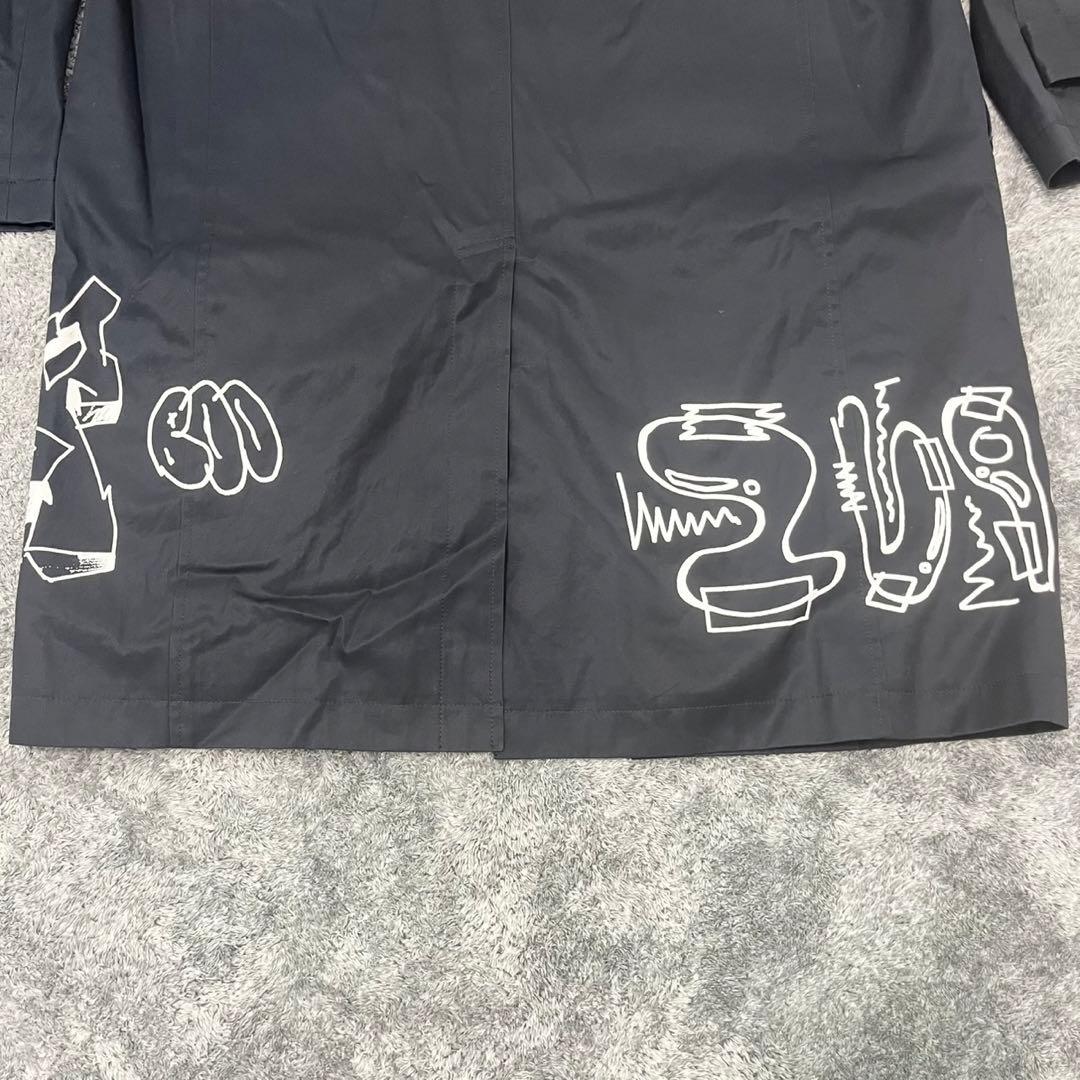 COMME des GARCONS HOMME ステンカラーコート ネイビー