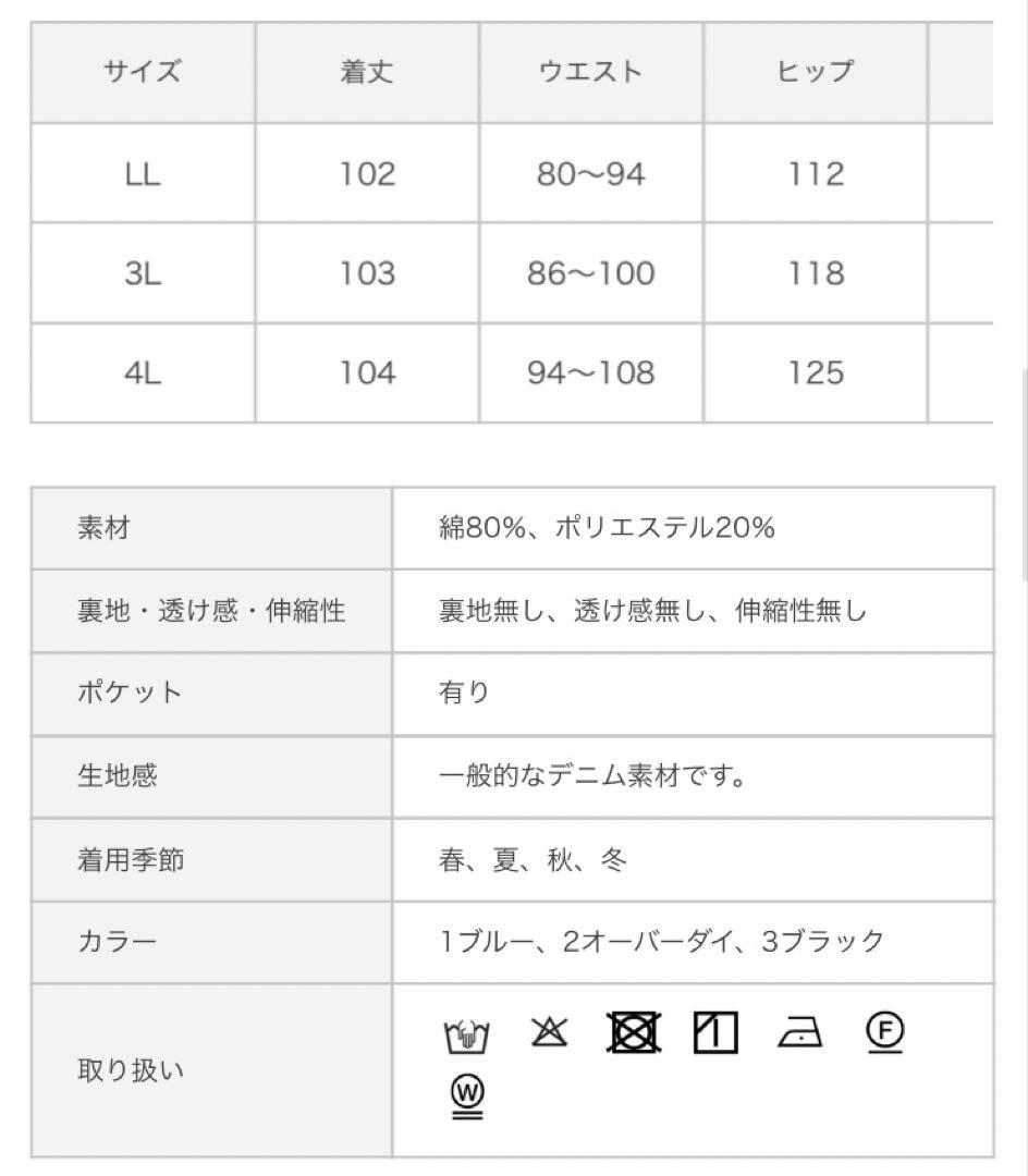 【新品・未使用】CLETTEオリジナル★バレルレッグデニムパンツ ブラック 4L