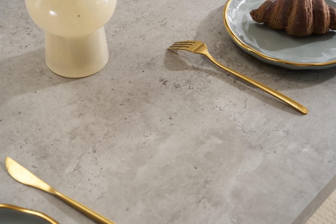 4人掛け テーブル＆チェア4脚 おしゃれ北欧風 長方形 幅110cm　GRAY