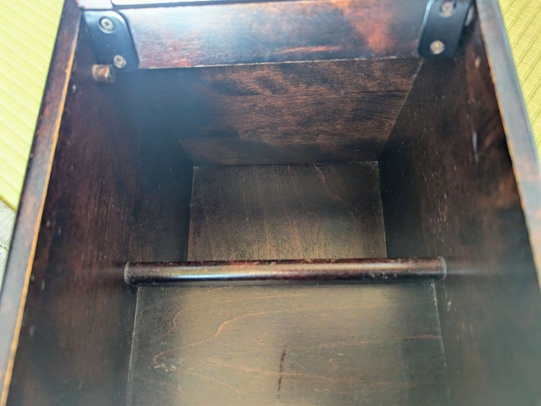 北海道民芸家具 ホクミン 小物入れ ミラー付き 鏡付き 化粧道具入れ 化粧品入れ