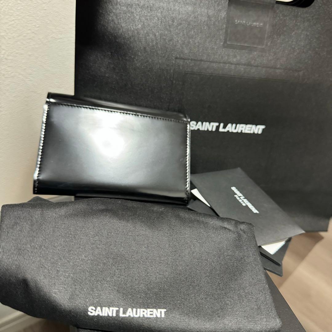 【入手困難】YSL 財布 カードケース レザー