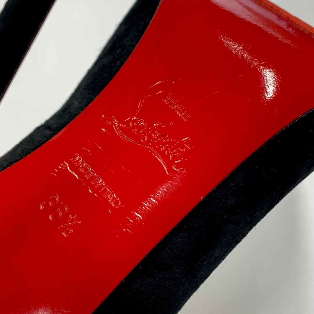 クリスチャンルブタン スエード パンプス ブラック