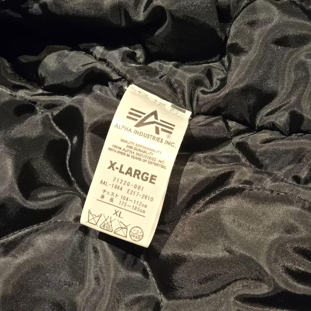 美品　ALPHA INDUSTRIES　アルファ　ミリタリージャケット　XL　黒
