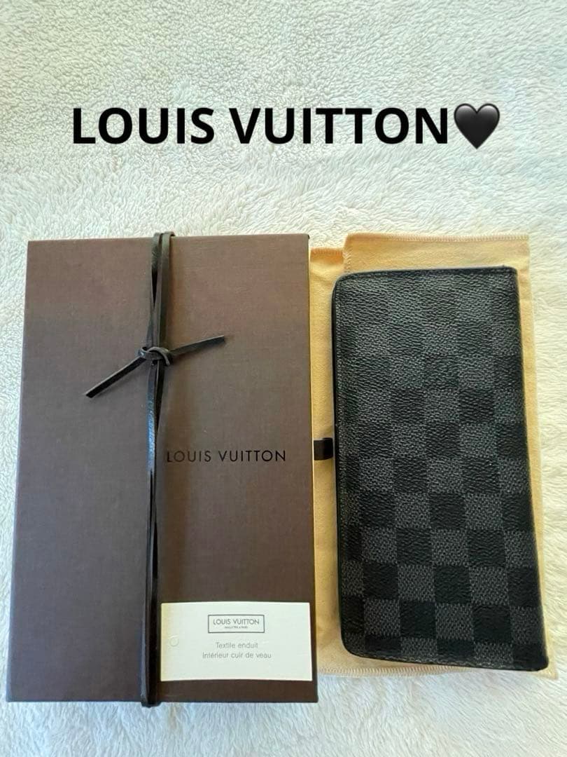 LOUIS VUITTON ダミエ メンズ長財布 ポルトフォイユブラザ