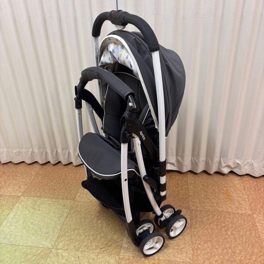 クリーニング済　☆綺麗☆　アップリカ　カルーンエアー　ハイシート　グレー