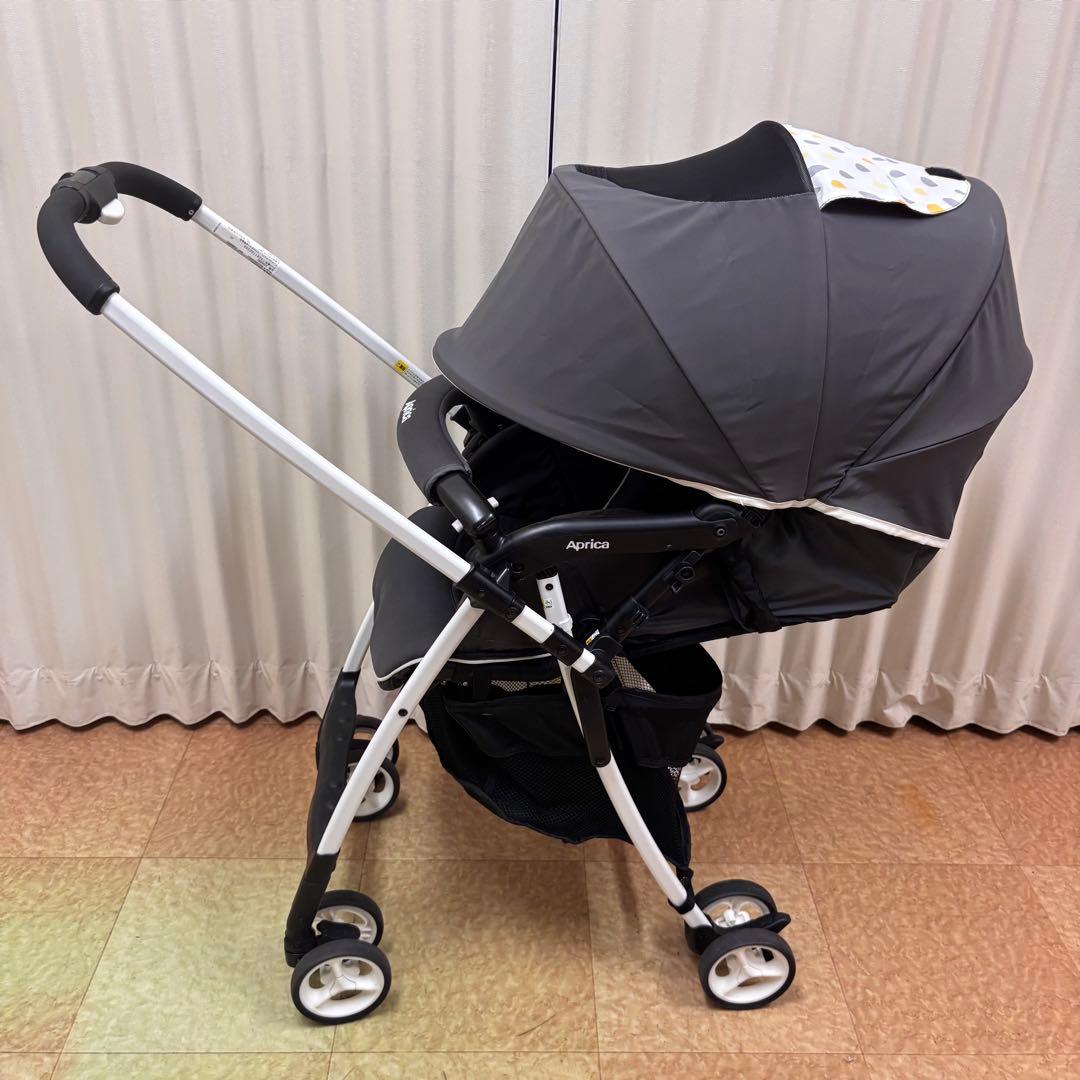 クリーニング済　☆綺麗☆　アップリカ　カルーンエアー　ハイシート　グレー