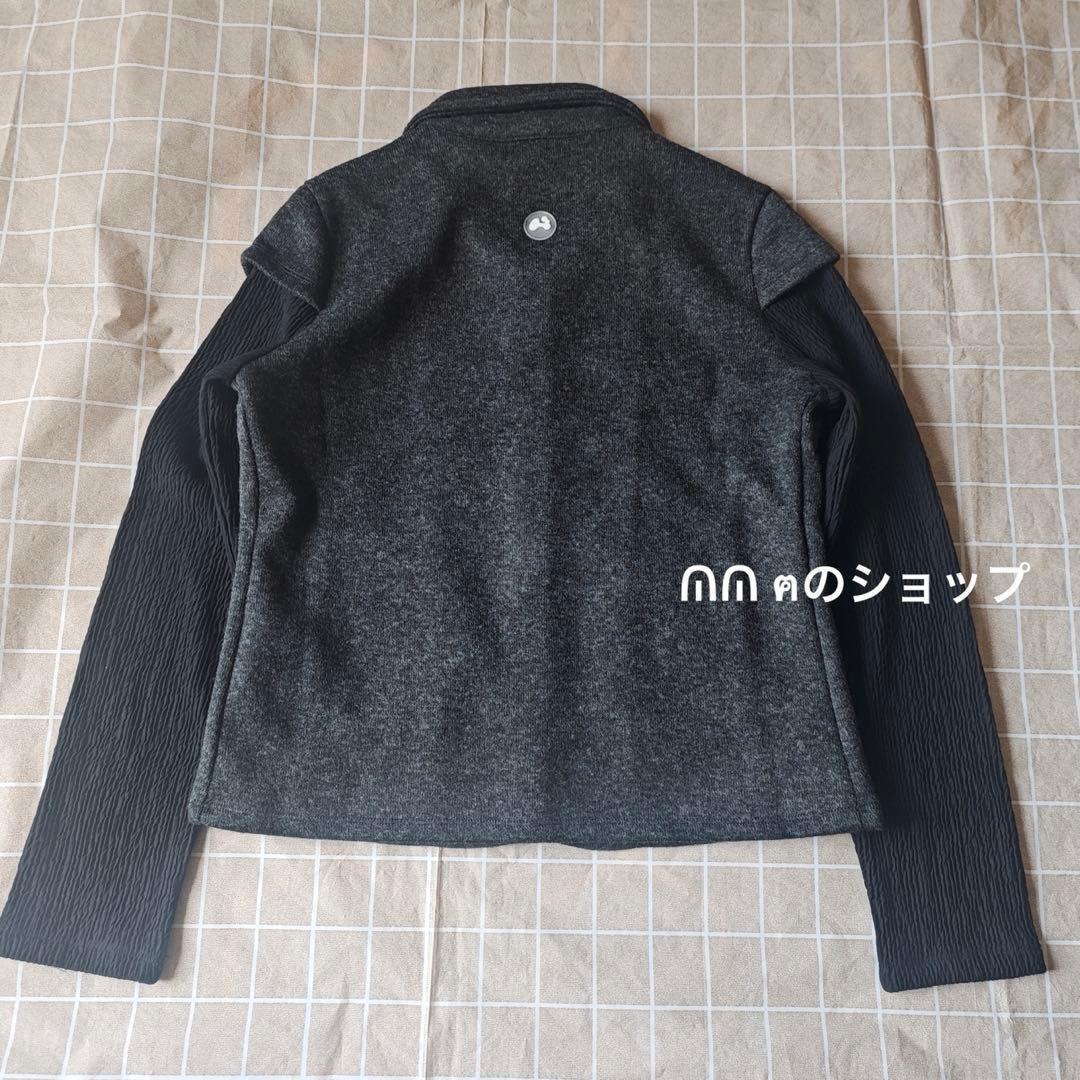hugyourskin ニットジャケット グレー 人気