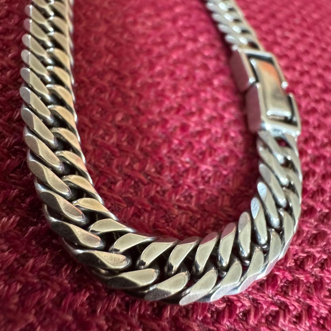 シルバー925 喜平ブレスレット❗️6面カット