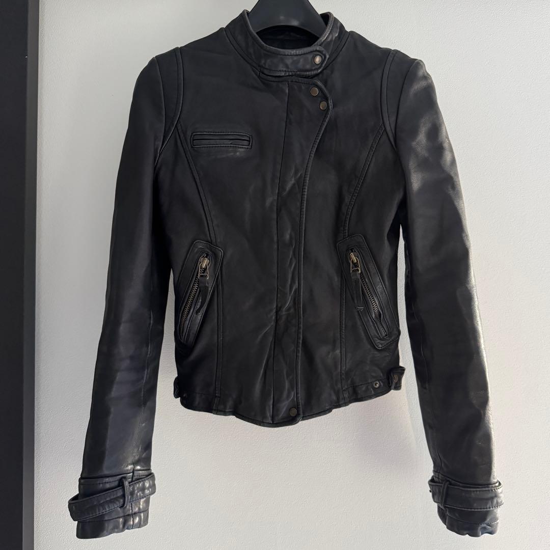 00s archive 韓国製 レザー ライダースジャケットy2k