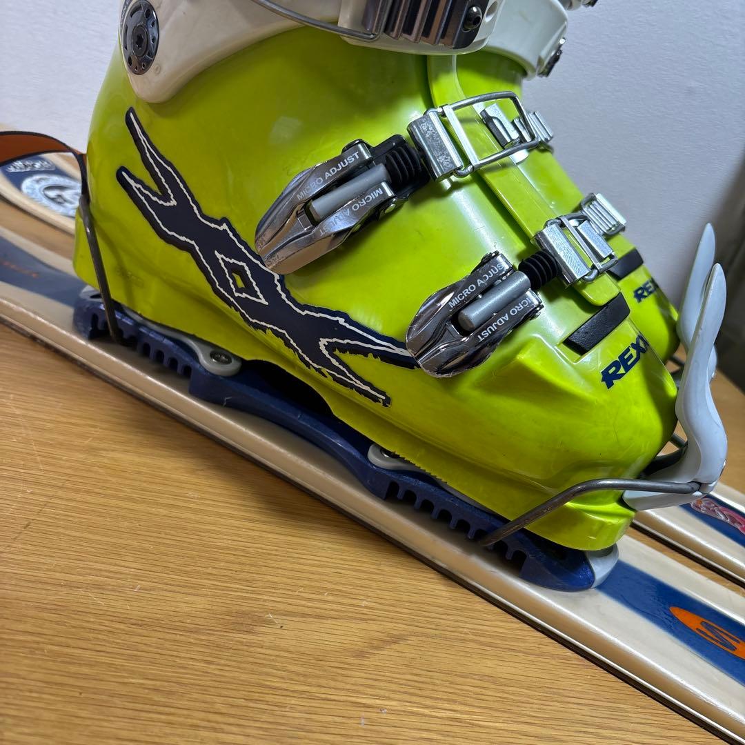 メンズ　ショートスキー　ファンスキーセット　Salomon 26cm ブーツ付