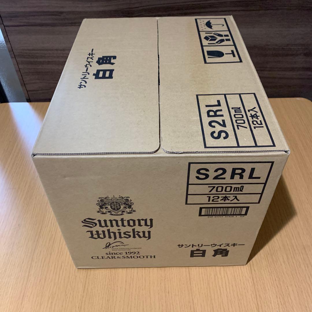 サントリー白角　12本　カートン未開封品