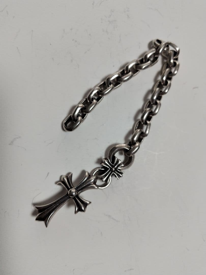 シルバー925 クロスモチーフ チェーンブレスレット