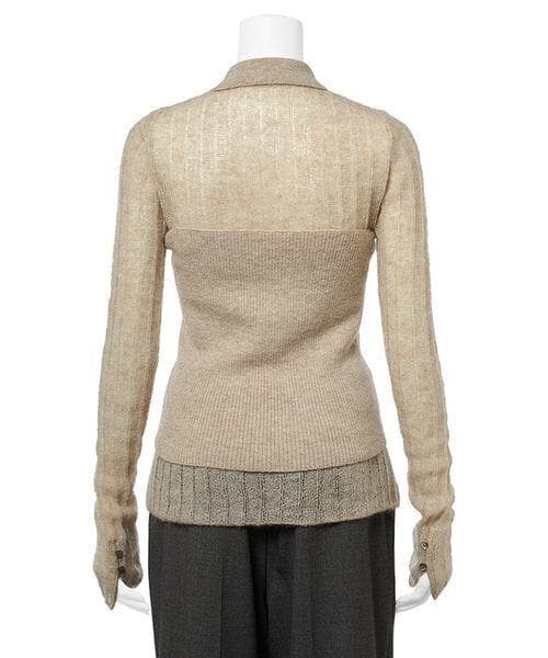 Mila Owen ポロ襟ワイドリブペアSETモヘアニット　新品未使用