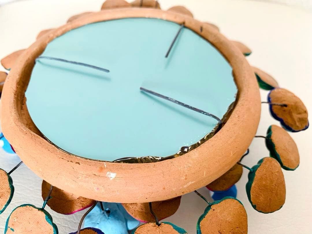 メキシコ メテペック 生命の樹 壁掛け鏡 陶芸 工芸品 民芸品 インテリア