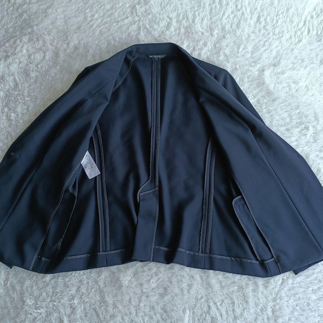 ✨️美品✨️ 23区 大きいサイズ 洗えるスーツ ネイビー 46　ストレッチ