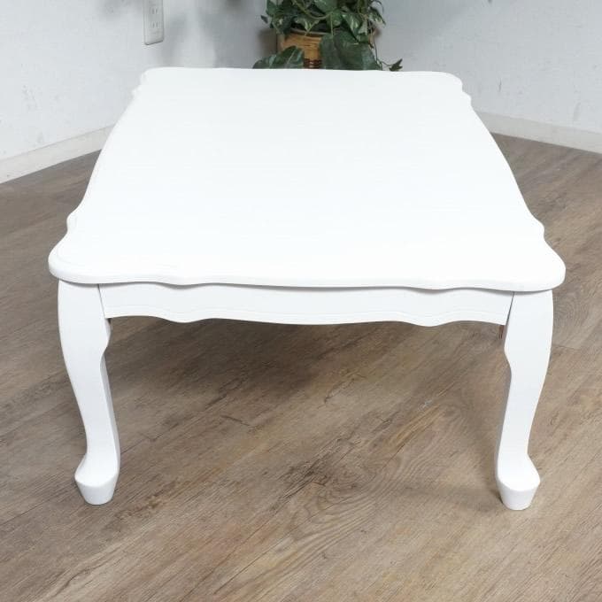 フォロー割【新品】ロマンティック　猫足 折れ脚テーブル　リボン　ガーリー