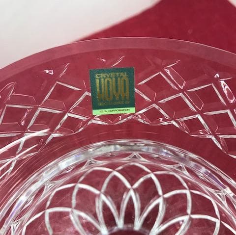 お値下げしました。HOYAクリスタルローズボール　花瓶