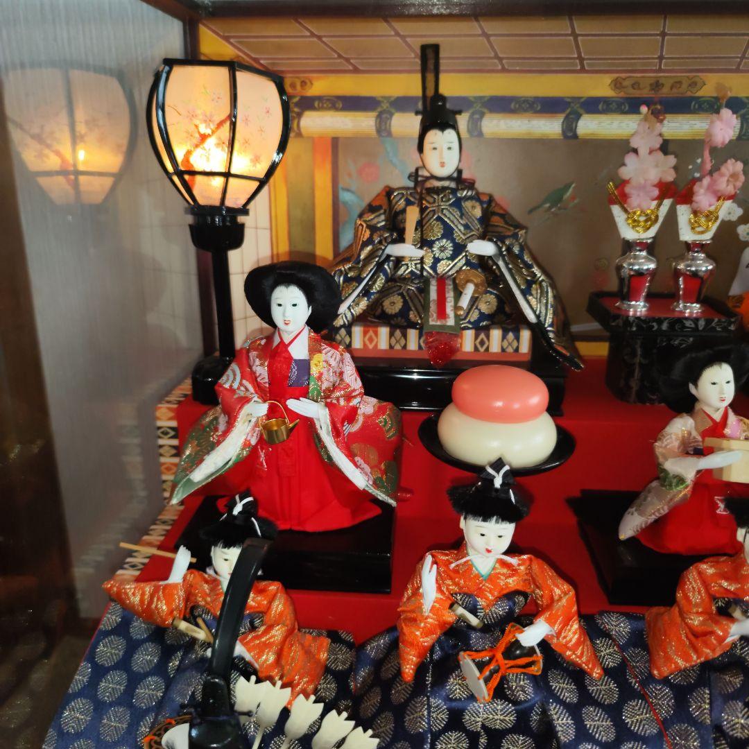 雛人形　ガラスケース付き