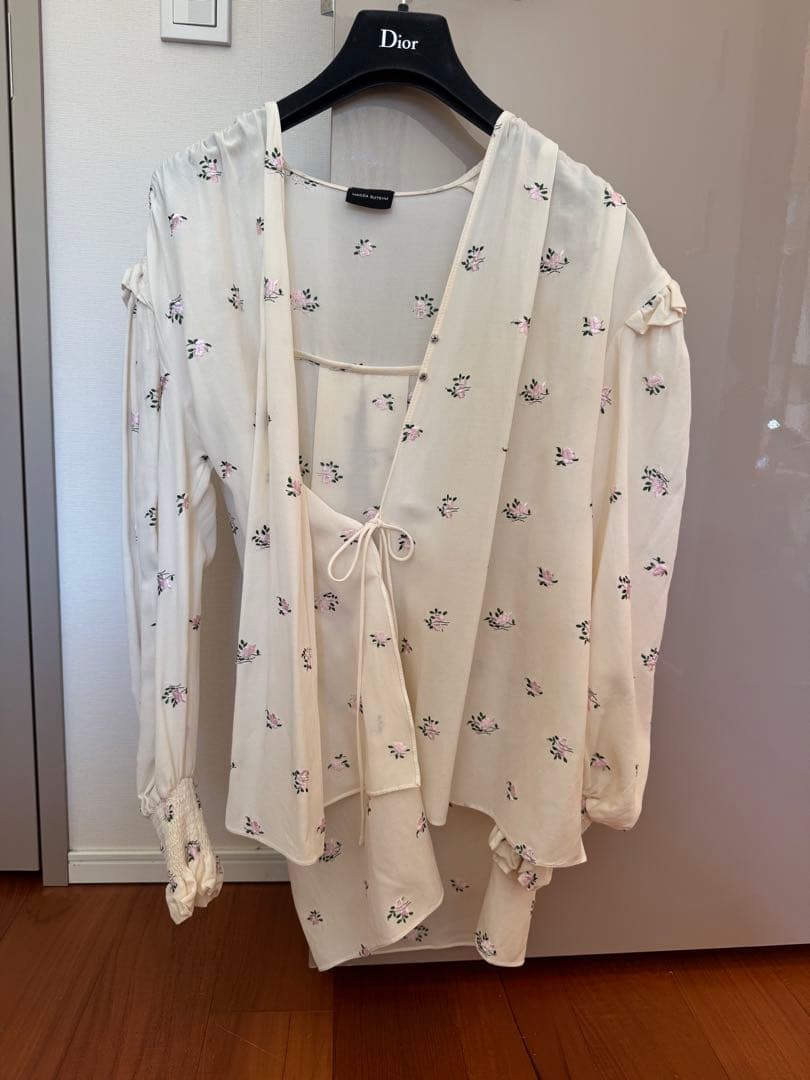 MAGDA BUTRYM 花柄シルクブラウス 36