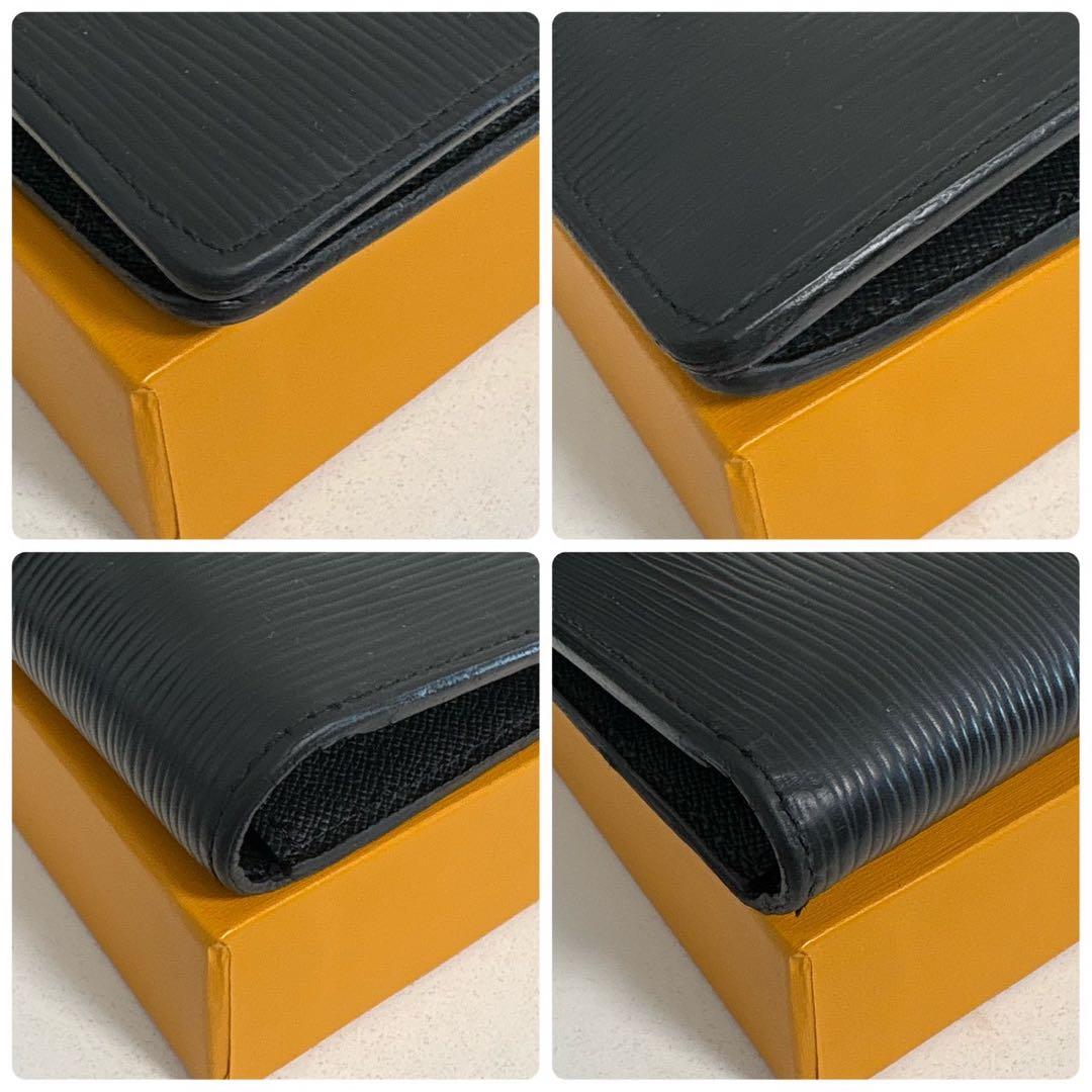 極美品✨ ルイヴィトン エピ ポルトフォイユ ブラザ 長財布 折り財布 ブラック