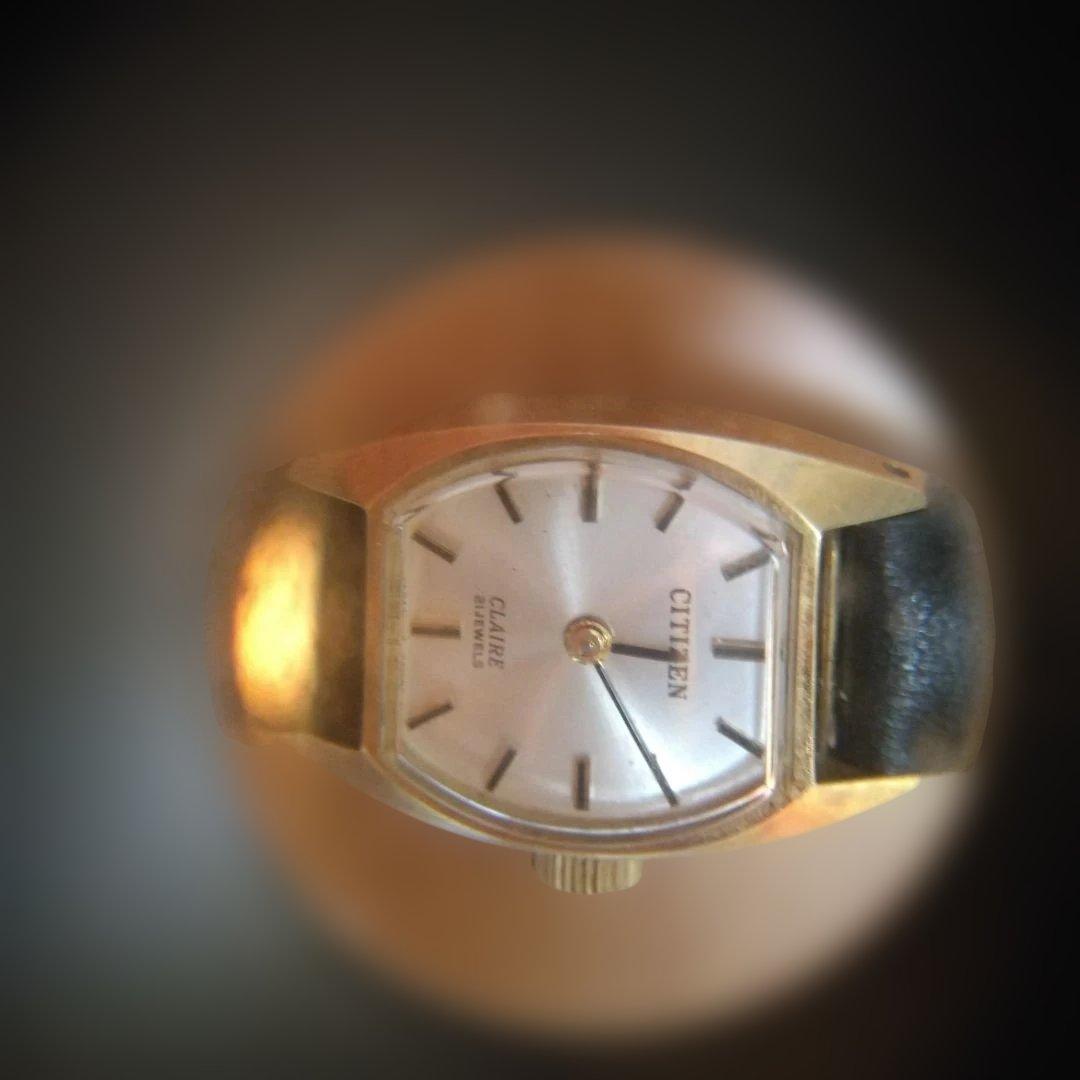 CITIZEN 　K18 レディース手巻き時計