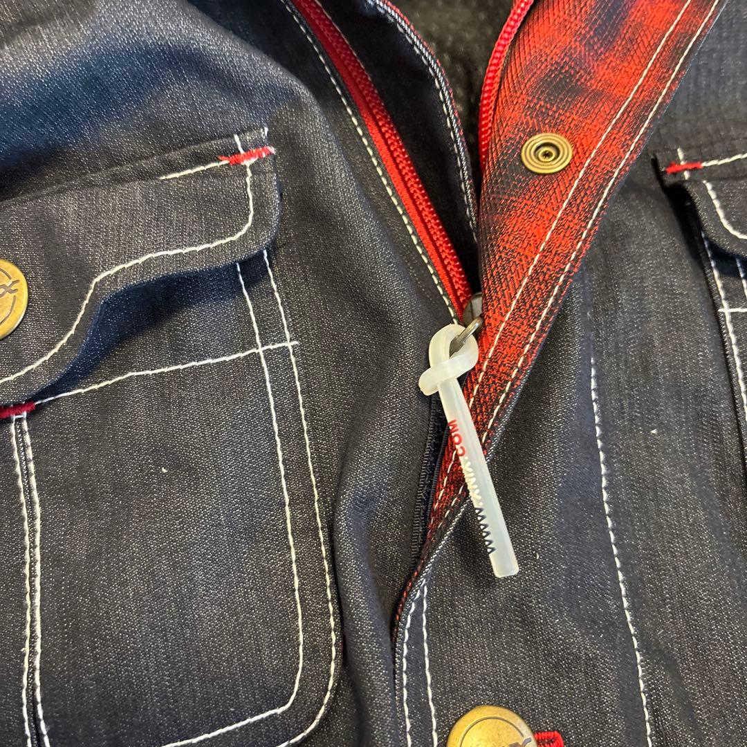 美品X-niX スノーウェア　デニム　上下　ツナギ　スノーボード　Lサイズ