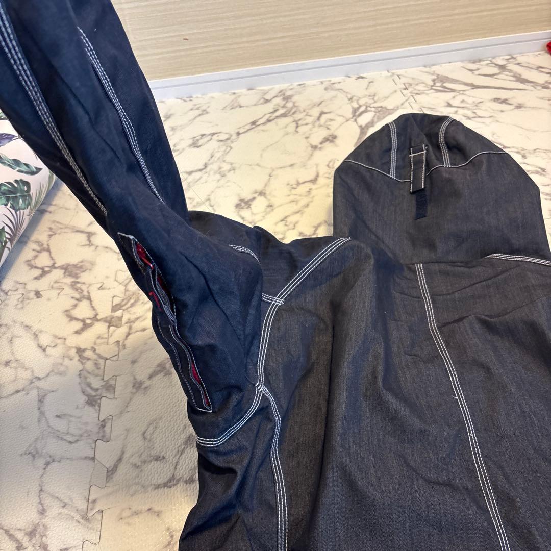 美品X-niX スノーウェア　デニム　上下　ツナギ　スノーボード　Lサイズ